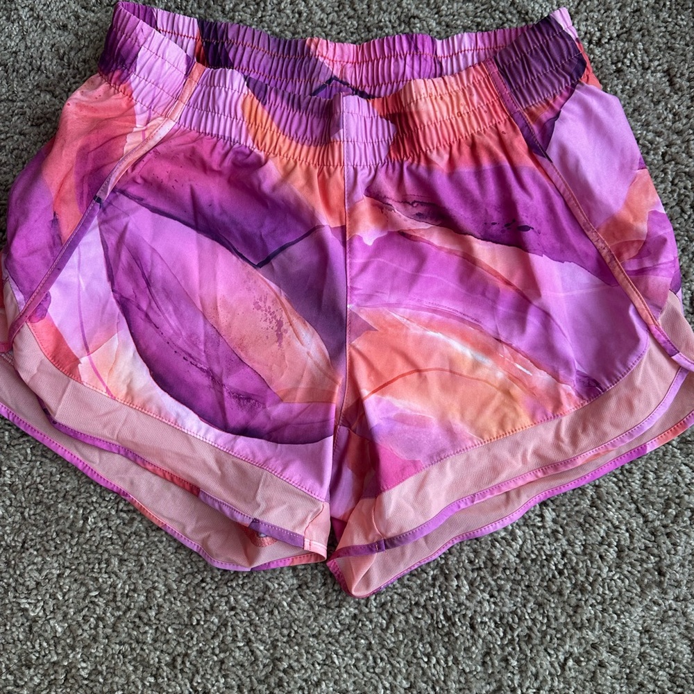 Athleta Pink and Orange Athletic Shorts